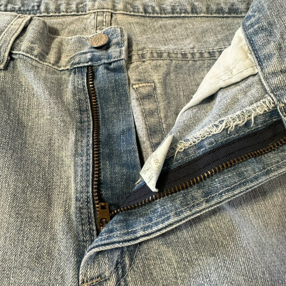 Lee Riders Capri Jean Size 10 Med Fits more like Size 8 Light Blue Wash Denim - Picture 5 of 13